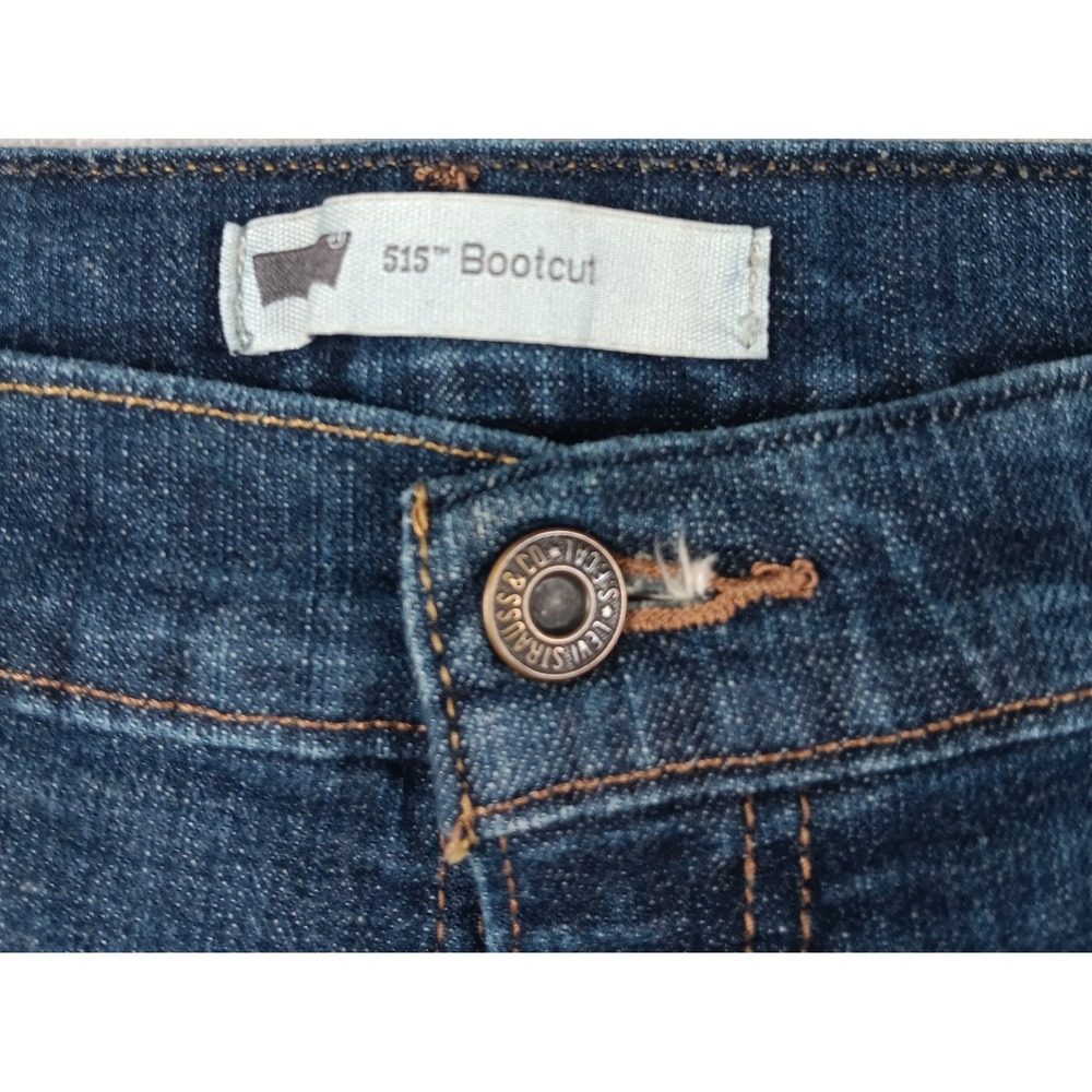 Levi Strauss 515 Bootcut Jeans Dark Wash Womens Size 16M W33 L32 - Picture 3 of 8